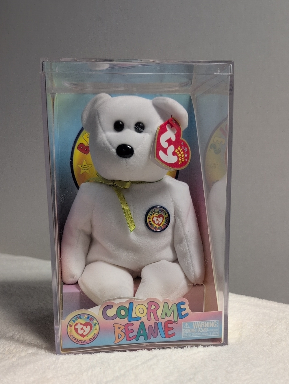 Ty Official Club Beanie Babies Color Me Beanie 2002